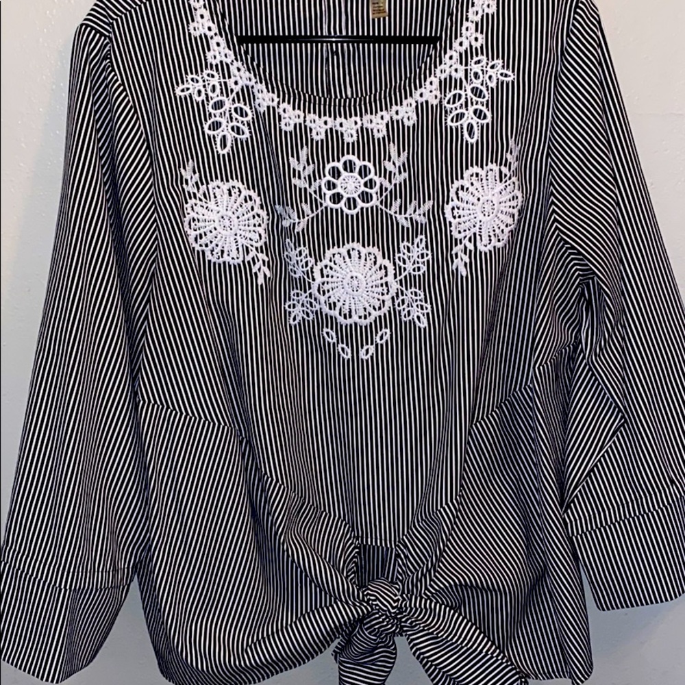 Tie Front Blouse
